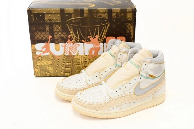 One Kick Bephie's Supply Jordan Union Woven Sail SP FD2565-100 1 High OG Retro Beauty 0727